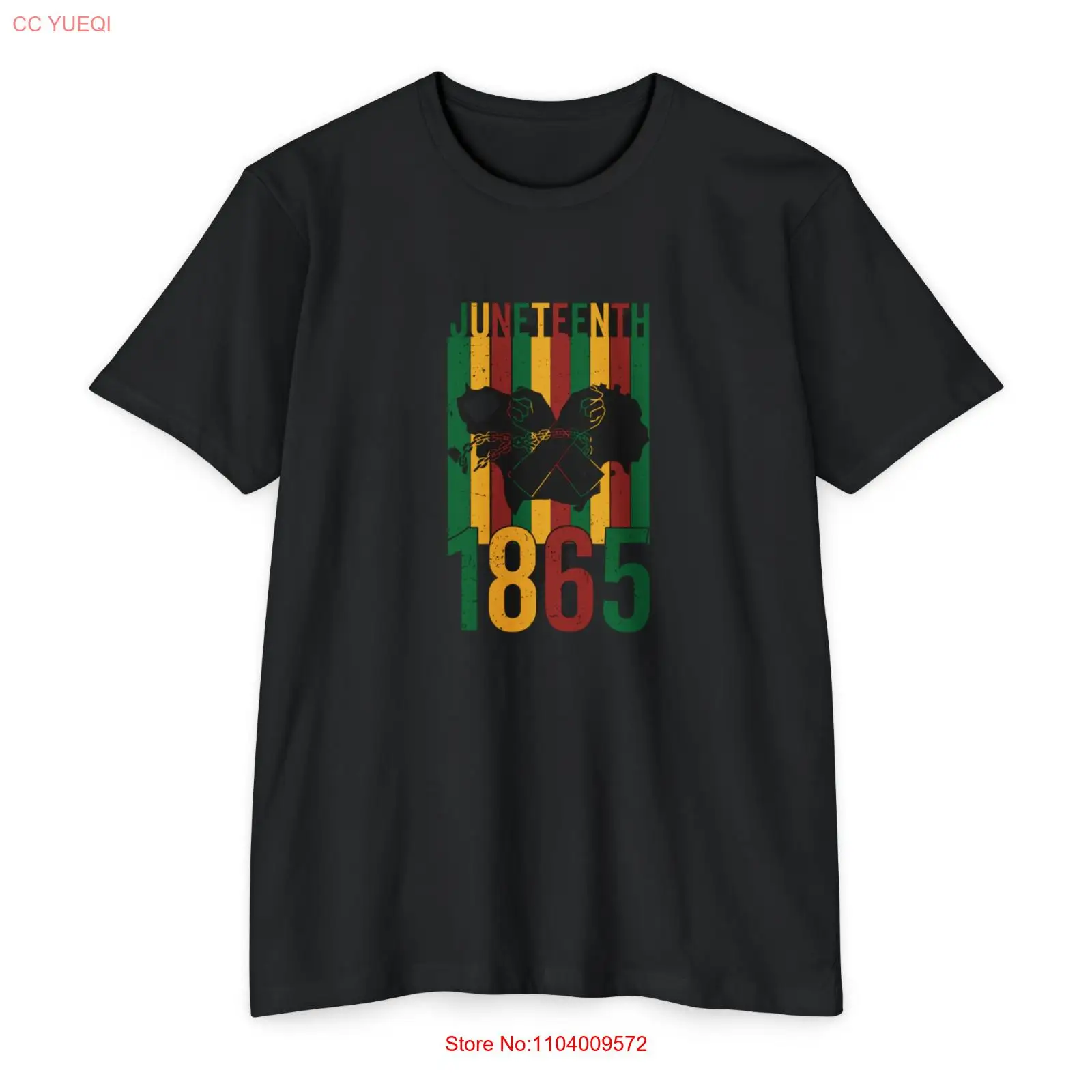 Juneteenth 1865 American National Holyday Vector Template Unisex T-Shirt