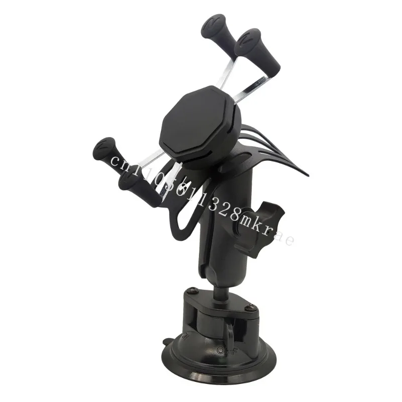 

New universal folding handle suction twist lock mobile phone holder windshield suction cup base 1 inch car holder mobile phone