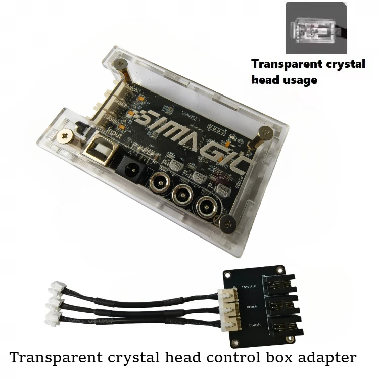 Simagic P2000-HCB Haptic Control Box and adapter for P-HPR Haptic Pedal Reactors or P-HPR1 Module P-C200 P-SFP P-L200