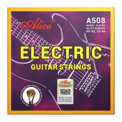 Alice A508 Electric Guitar Strings 1st-6th Full Set Strings Plated Steel Nickel Plated Alloy Winding 0942/1046 Guitar Accessory