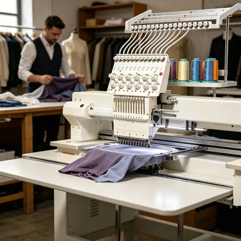 Manufacturer Wholesale Embroidery Machine Heavy Duty Stable Running Touch Screen Control Smart System Price Cost Effective Top