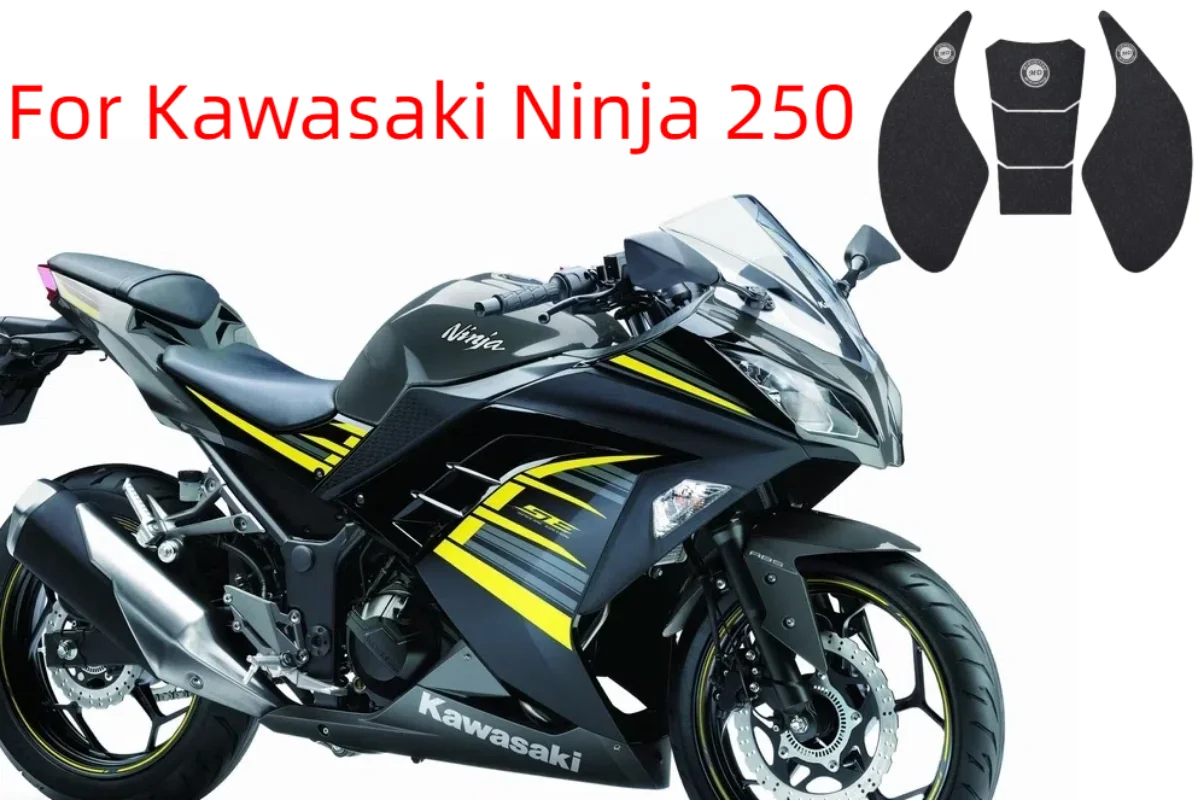 

For Kawasaki Ninja 250 300 z250 Z300 sticker motorcycle tank traction pad side stickers fuel knee grip protector anti slip decal
