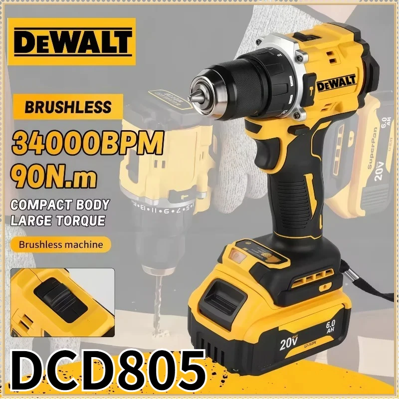 

Бесщеточная ударная дрель-шуруповерт DEWALT DCD805, аккумуляторная, многофункциональная, для инструментов DEWALT