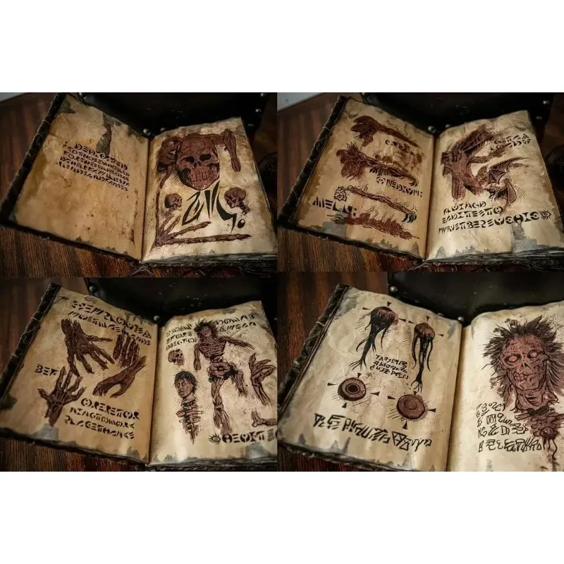 Necronomicon Evil Dead Book Leather Notebook Hardcover Journal Decoration Evil Dead Book Horror Movie Prop Decor