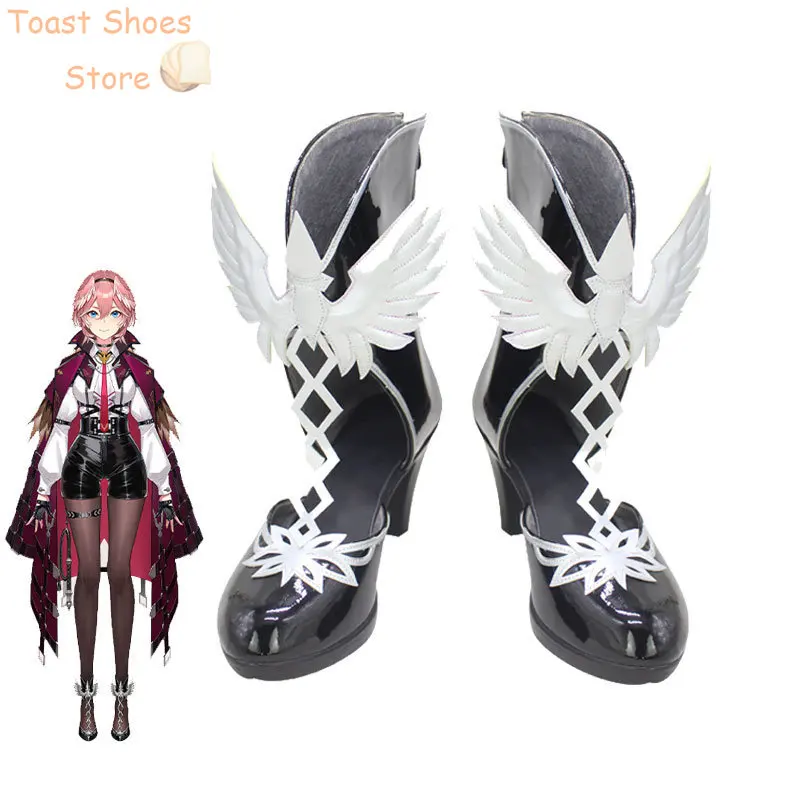 

Takane Lui Cosplay Shoes Halloween Carnival Boots Vtuber Cosplay Props PU Leather Shoes Costume Prop