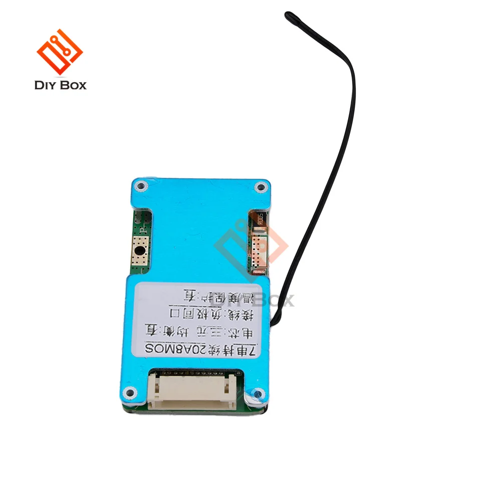 Zrównoważony BMS 7S 24V 15A 20A 25A litowo 18650 ładowania baterii pokładzie korektor z temperatura NTC ochrona dla Ebike/Escooter