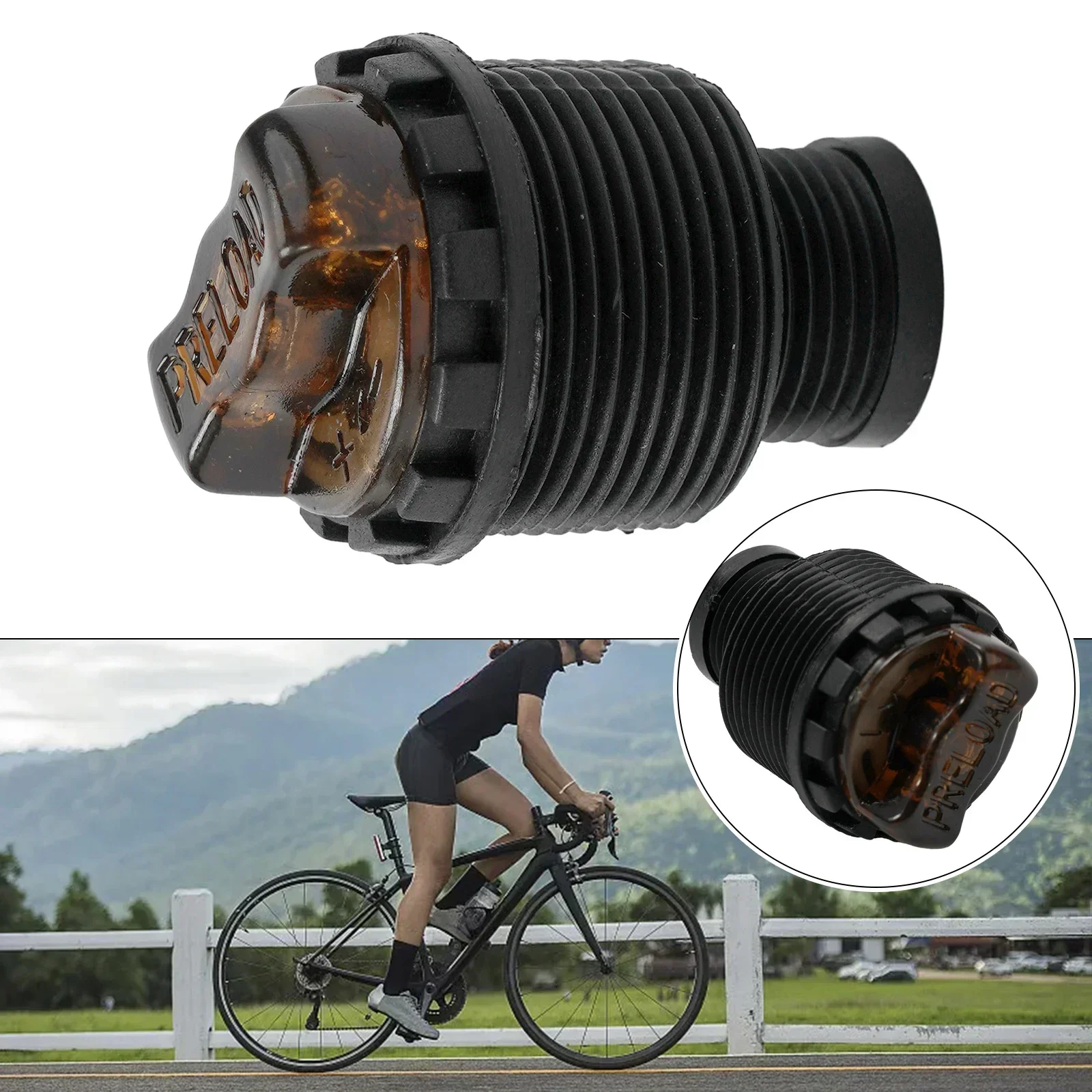 1pc Bicycle Front Fork Repair Cap Rod Oil Bar Spring Adjustment Knob Maintenance Bike Front Damper Rod Preload Repair Knob