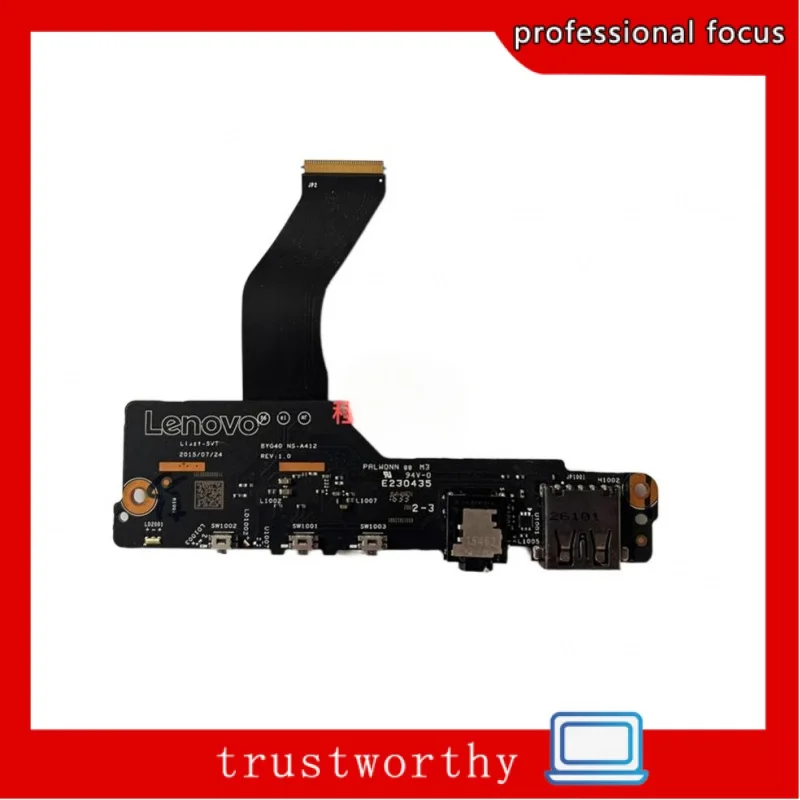 for lenovo yoga4 pro YOGA 900 power switch botton USB audio board with cable NS-A412 DA30000FR50