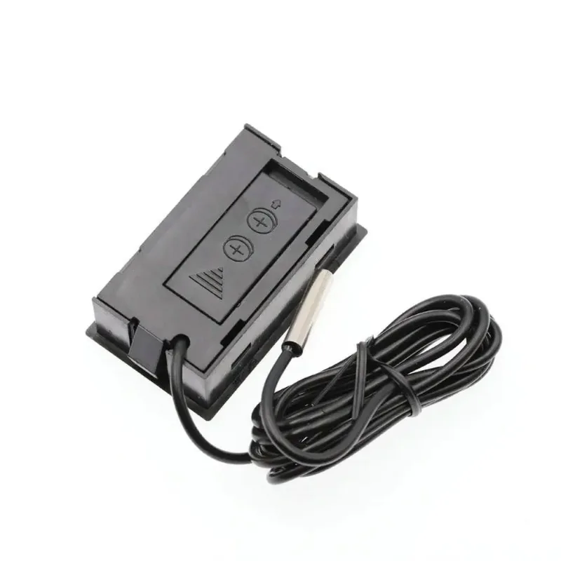 냉동고 온도 측정용 미니 LCD 디지털 온도계 -50~110 ℃   냉장고 온도계 실내외 방수 프로브