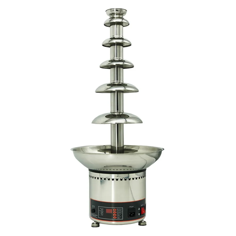 

6 Tier Professional Stainless Steel Electric Chocolate Fountain Commercial Chocolate Waterfall Fountain