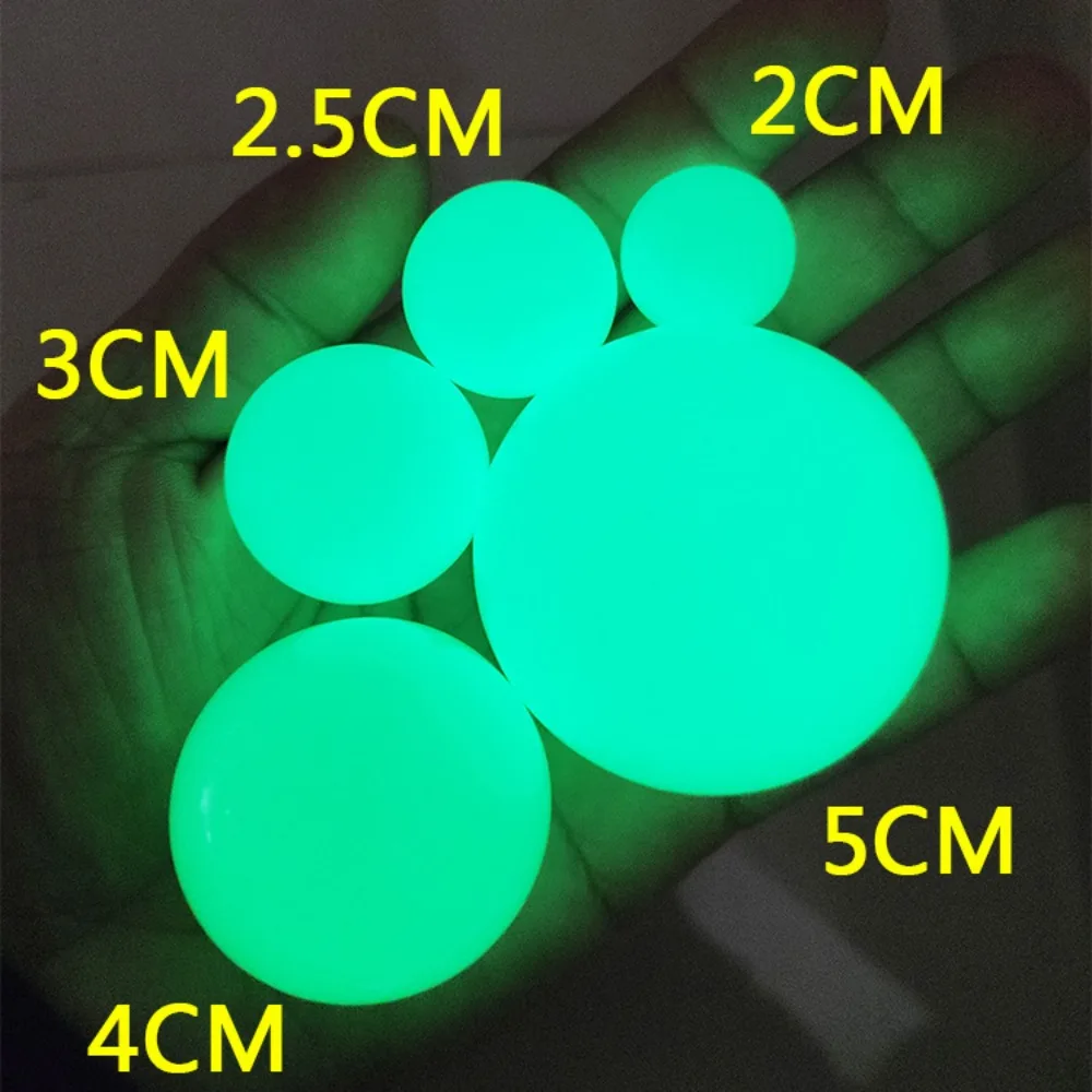 1pc Luminous Stone Green Blue Glow in The Dark Crystal Sphere Ball Home Decor 20-35mm