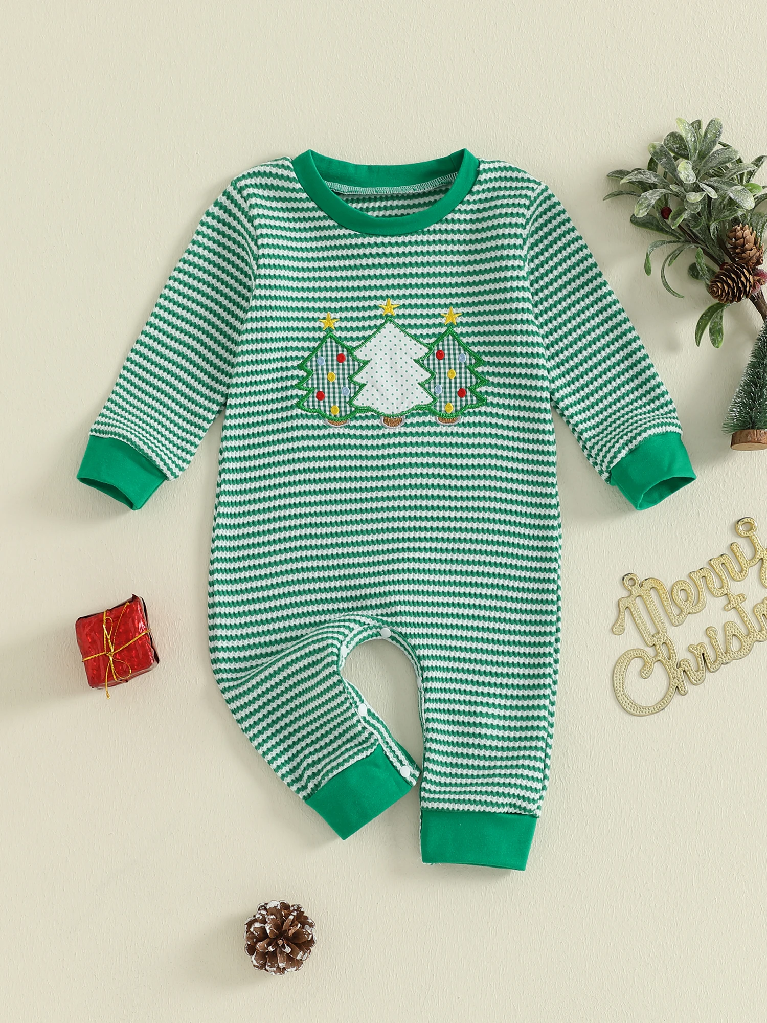 

Adorable Baby Girl Winter Knit Romper with Reindeer Embroidery and Pom Pom Detail for Infant Toddler Festive Outfit