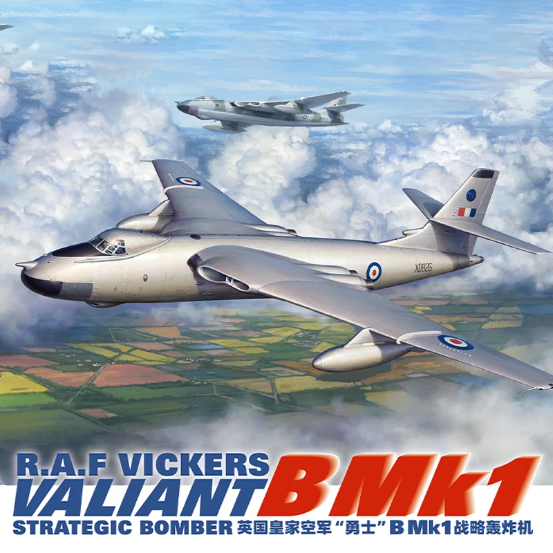

Great Wall Hobby L1010 1/144 R.A.F. Комплект масштабной модели самолета Vickers Valiant B Mk1 Strategic Bomber
