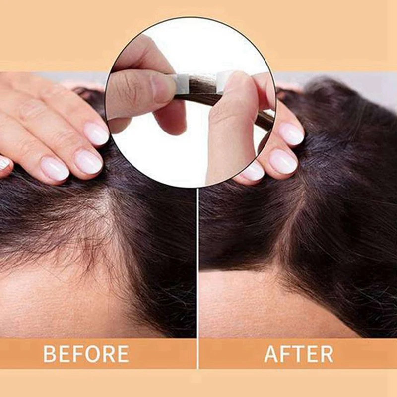 36 Stk/zak Super Sterke Duo-Tac Pruik Dubbele Tape Slitten Lijn Zijdige Zelfklevende Verlenging Haar Strips Voor Toupet/Kant Pruik Duurzaam