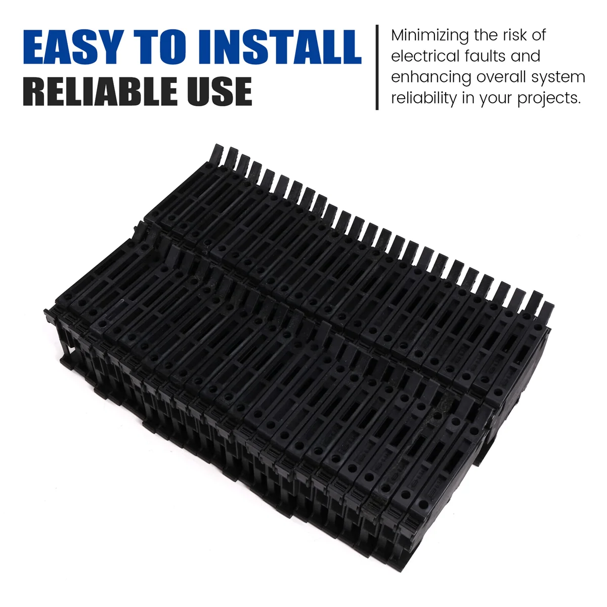 BAAQ UK-5- Bloque de terminales de carril Uk5rd Tipo de carril Conector de bloque de terminales de 4 mm Portafusibles Terminales de fusible conductor