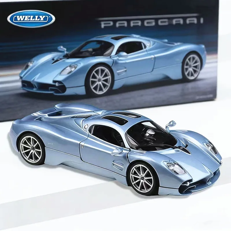 

WELLY 1:24 Pagani Utopia: Высококачественная литая металлическая модель автомобиля, статическая миниатюрная модель, детская игрушка, подарок