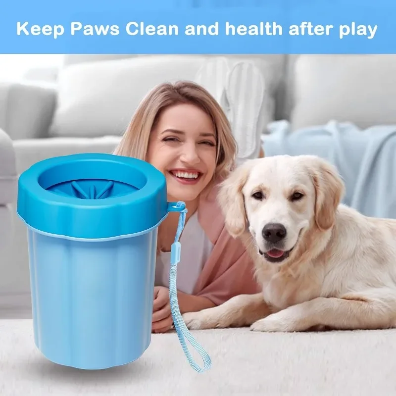 Pillar Shaped Pet Claws Cleaner Soft Silicone Foot Cleaning Cup Portable Cat And Dog Clean Brush Household Practical Product