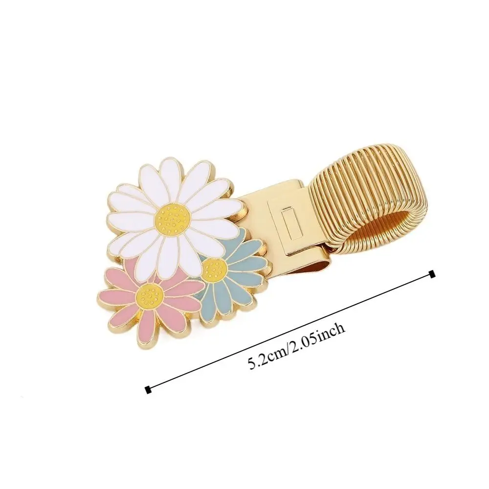 High-end Metal Bookmark Pen Clip Daisy Retro Notebook Marker Reading Multifunctional Page Divider Stationery