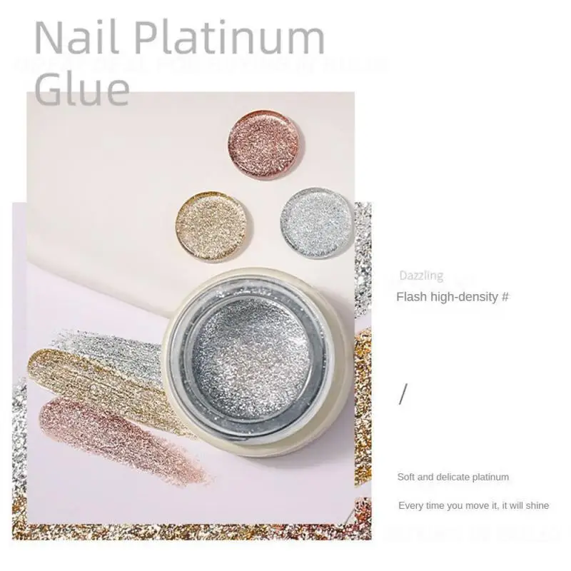 

Простой в использовании клей для ногтей, быстро сохнет, фототерапия, клей без запаха, легко наклеивается, Платиновый клей для ухода за ногтями, тонкий шелк