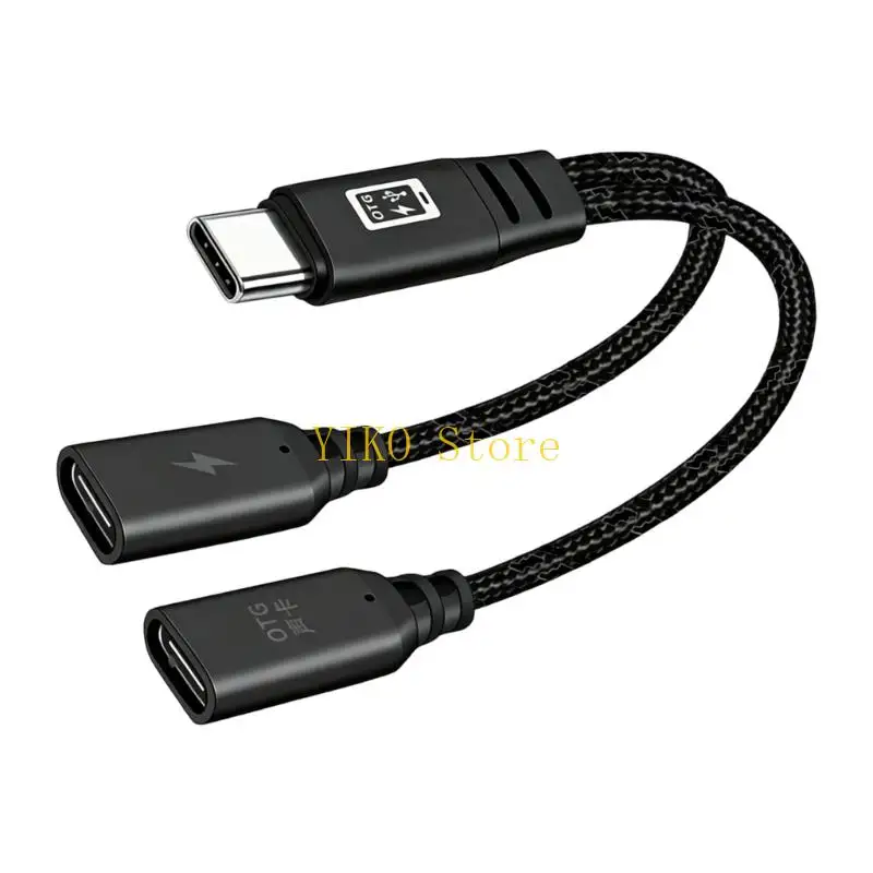 K32C Small 16 Phone Recording and Charging Cable, Sound Link with Metal Ends, Textured Cable Body, Good for Calls, Short Video