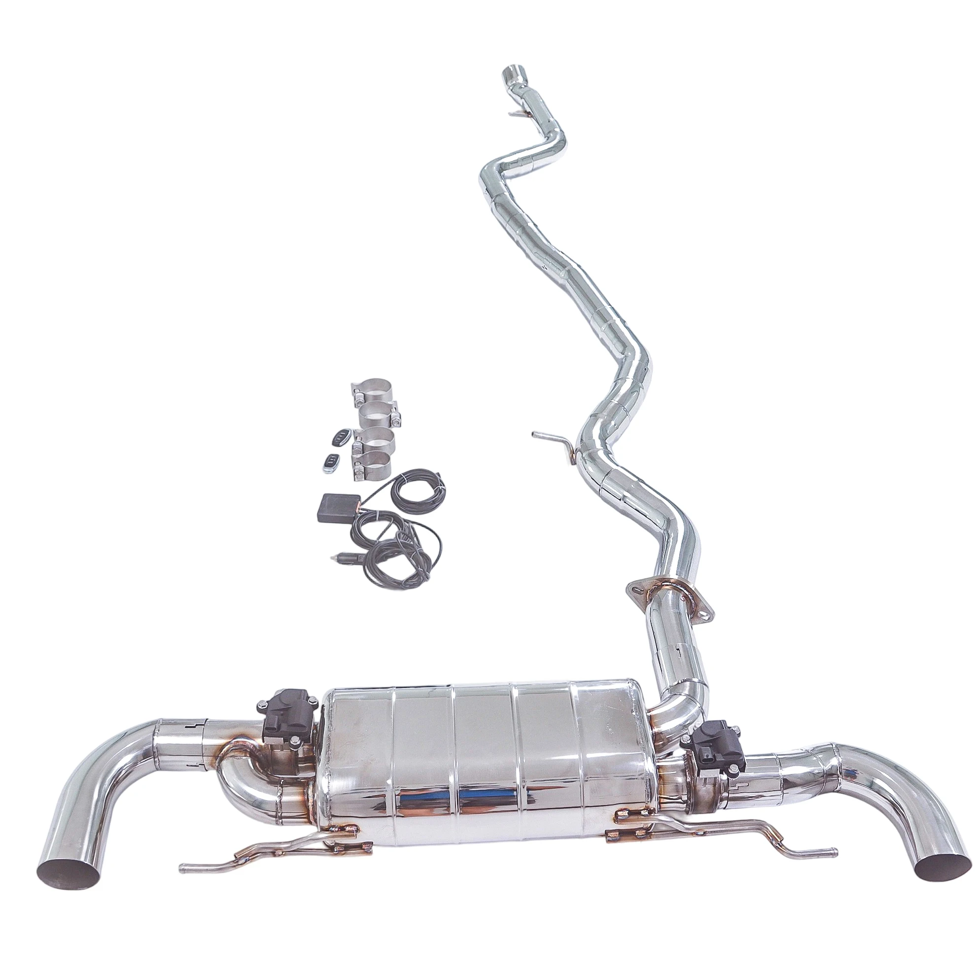 

GFC catback exhaust muffler for 2023 BMW 330e G20 B48 2.0T Hybrid, Car electric valve exhaust system made of 304 stainless steel