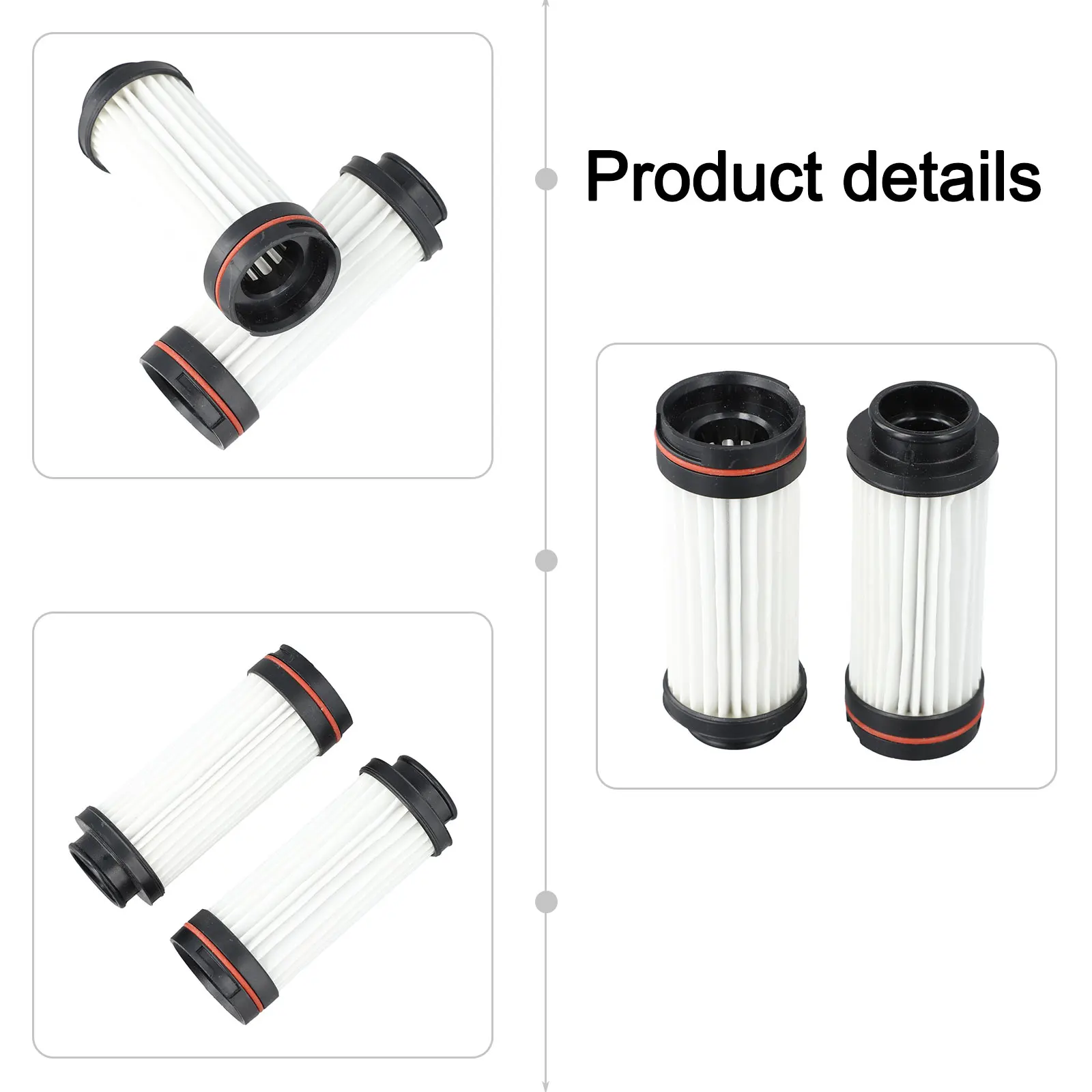 فلتر قطع الغيار، فلتر مكنسة HEPA، تصميم سهل الاستخدام، 2 مرشحات متضمنة تنظيف مريح، سهل التركيب