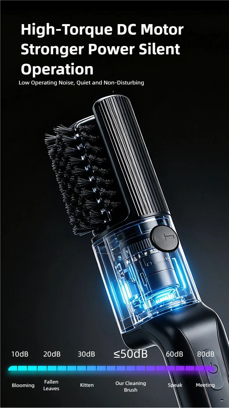 TINSOL Electric barbecue grill cleaning brush, wireless, rechargeable, rotatable, adjustable, for cleaning stubborn grease