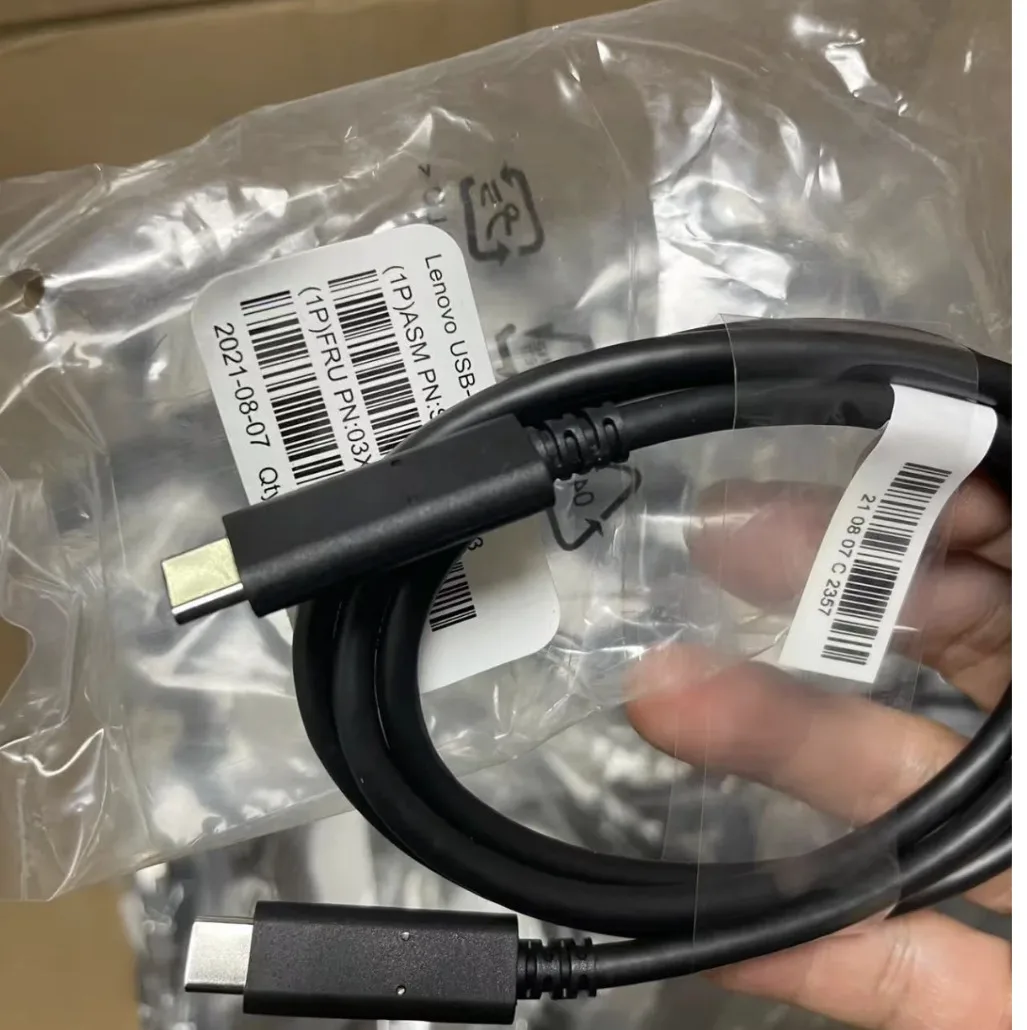 SX For Lenovo Passive Thunderbolt Cable 03X7610 C2G 3.3ft USB C Cable Gen2 20Gbps 3840X2160 UHD Cable Cord forThinkpad