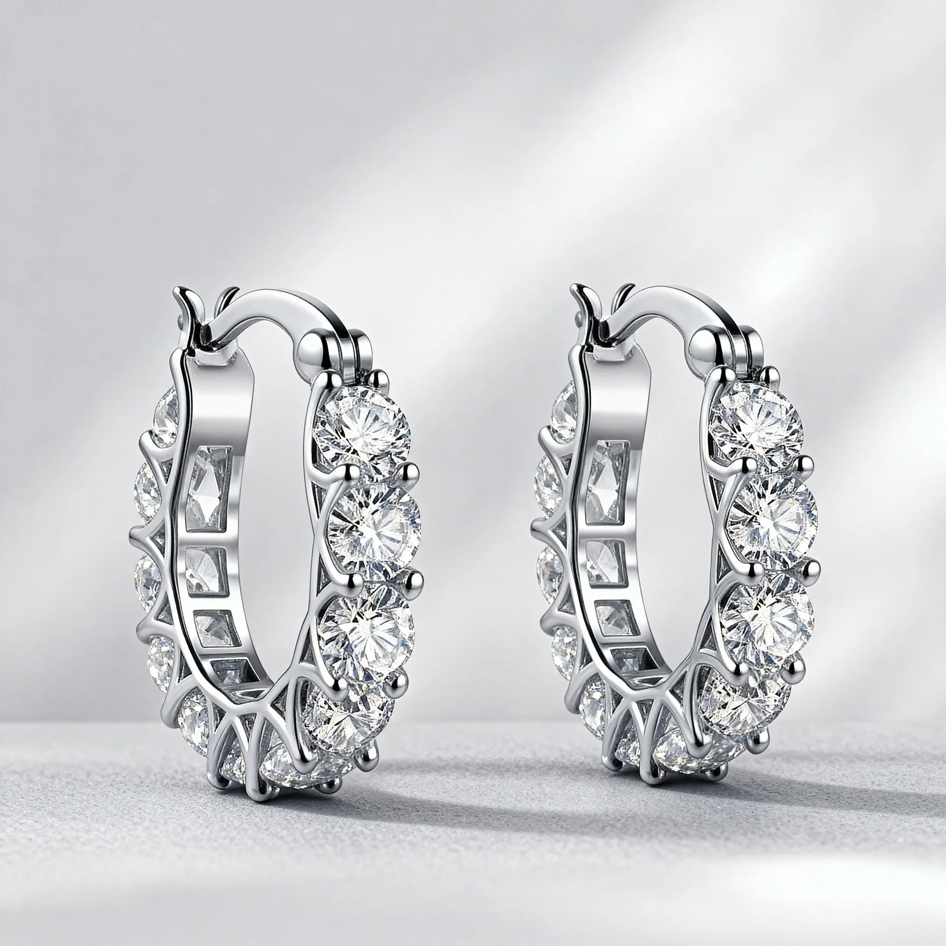 Neue Ohrringe aus 925er Sterlingsilber mit vollem Zirkonbesatz, hochwertig, für Damen, Hochzeitsschmuck, klassische Damen-Accessoires, Geschenke, Party