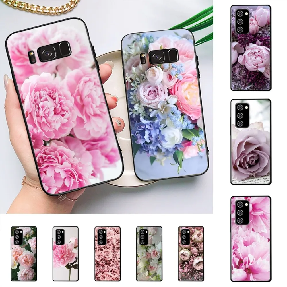 Etui na telefon z kwiatami piwonii do Samsung J 7 plus 7 rdzeni J7 neo J6 plus prime J6 J4 J5 etui na telefon