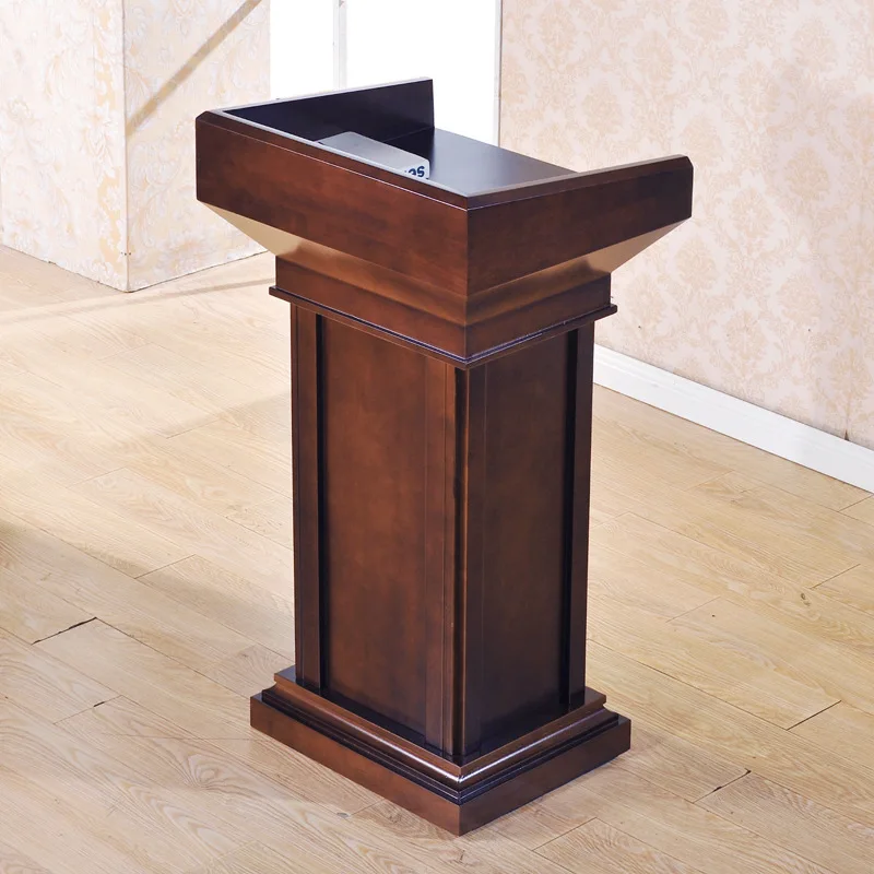 Lecture Desk Solid Wood Paint Welcome Meeting Room Leadership Multimedia School Speech Reception Chair Table