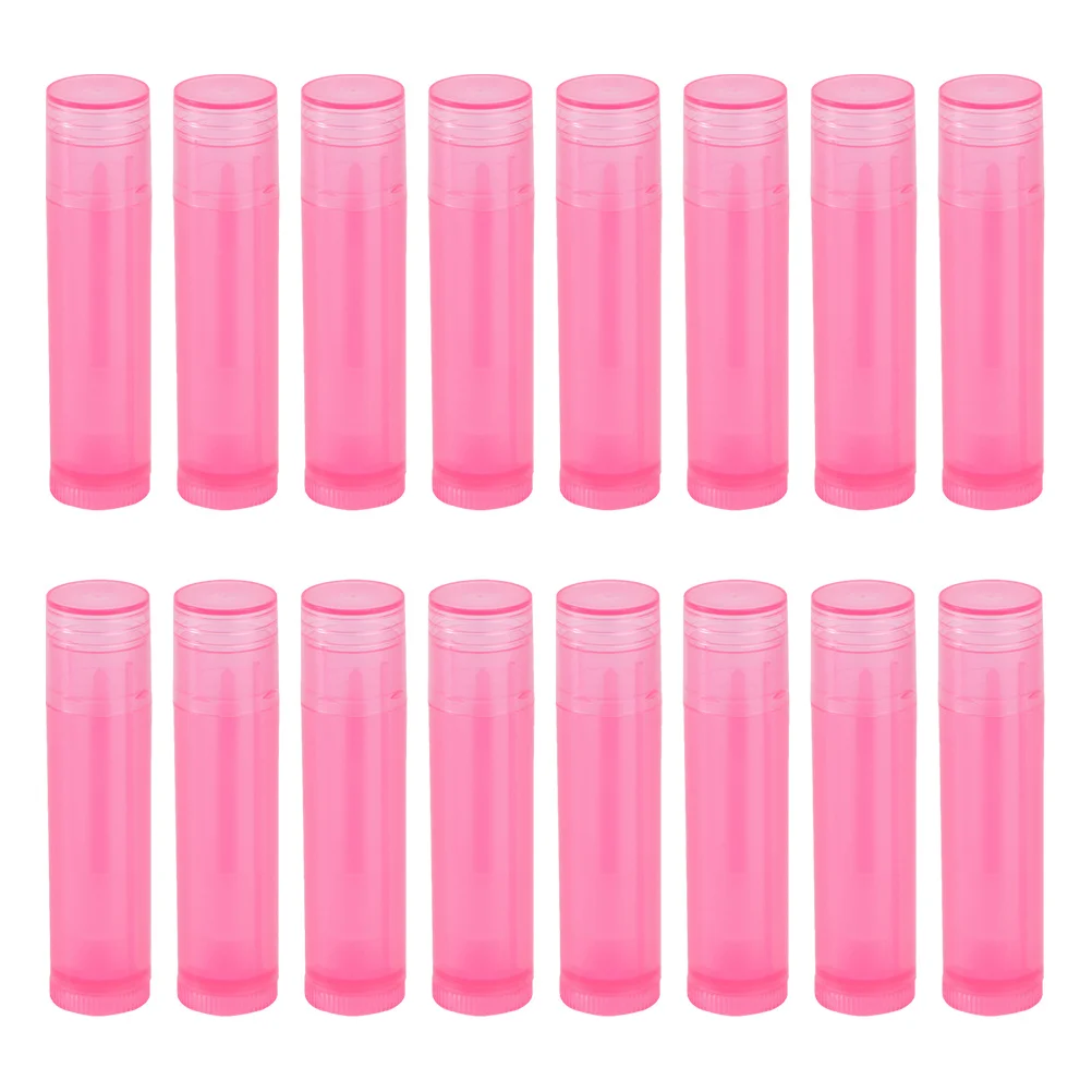 24 قطعة أنبوب أحمر الشفاه الفارغ لتقوم بها بنفسك حاويات بلسم الشفاه المحمولة قالب أحمر الشفاه ذاتي الصنع مادة البولي ايثيلين دائم لمستحضرات التجميل كريم الشفاه