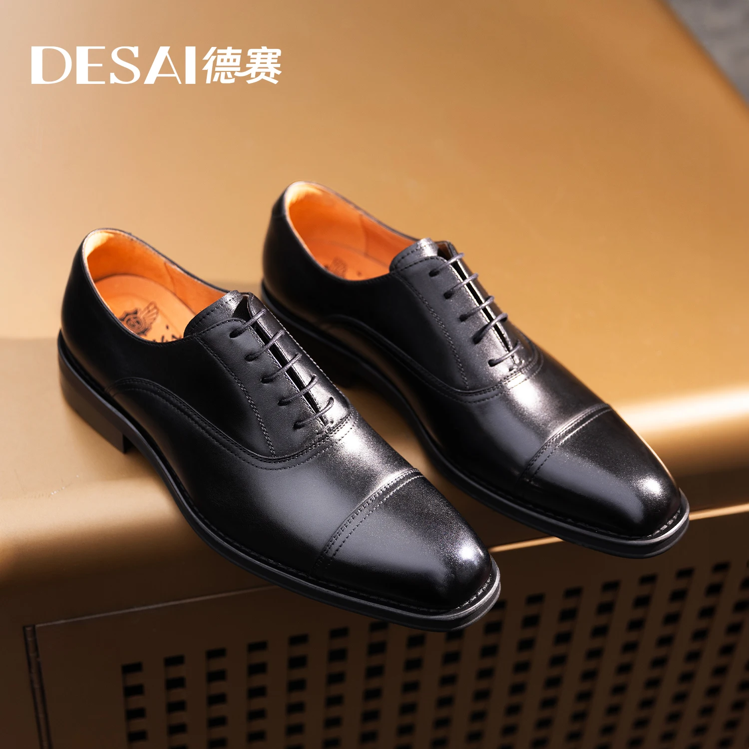 DESAI Brand Oxfords Men Shoes Genuine Leather Italian Business Classic Formal Men Dress Shoes For Men New Design Footwear