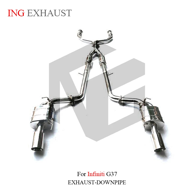 ING Exhaust SUS304 Muffler Valve Catback for Infiniti G37 3.7L Electronic Remote Controler Alxe Drum Escape Performance System