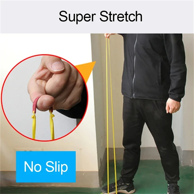 10Pcs Outdoor Slingshot Accessories Wide Flat Rubber Band Adjustable Folding Strap Leather Strap, Hunting Entertainment view 2