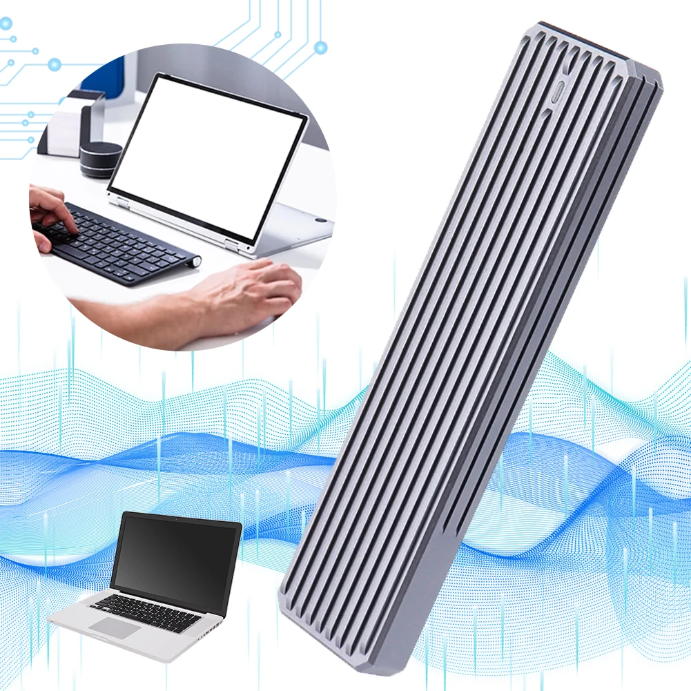 

M.2 NGFF/SATA USB Case 1000MB/s External Solid State Drive Enclosure M Key/B&M Key SSD Box for 2230/2242/2260/2280 22110