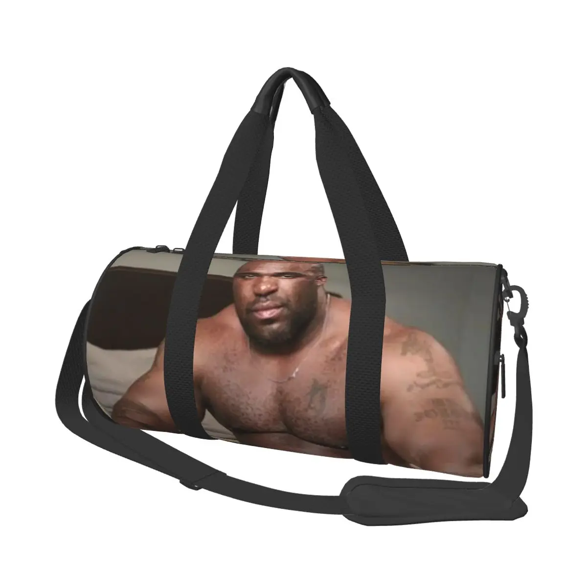 

Big Dick Black Guy Meme Barry Wood Large Duffle Gym Bag Waterproof Duffle Travel Bags Handbags Fitness bag