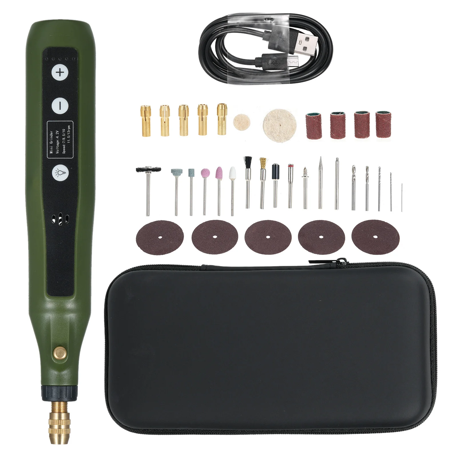 Mini Rotary Tool Kit 5-Speed 4.2V Power Rotary Tools Kit with 72 Accessories For Engraving Sanding Grinding Polishing Carving