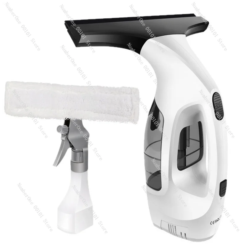 Small electric window cleaner - handheld, powerful suction, highly absorbent, efficient & portable