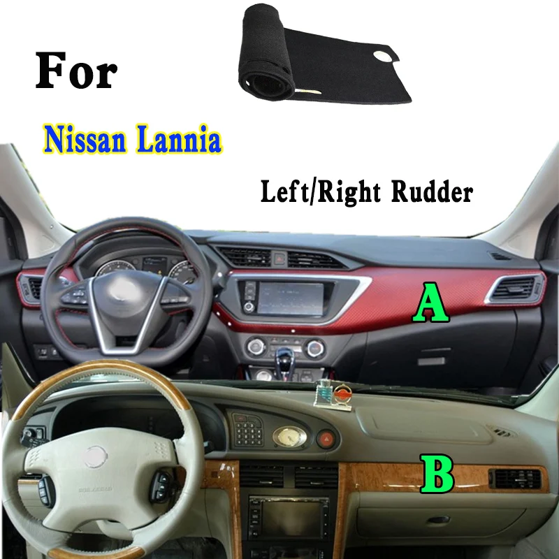 

For Nissan Lannia EQ7200 G10 U13 U14 N16 B17 U15Z Dashmat Dashboard Cover Instrument Panel Insulation Sunscreen Protective Pad