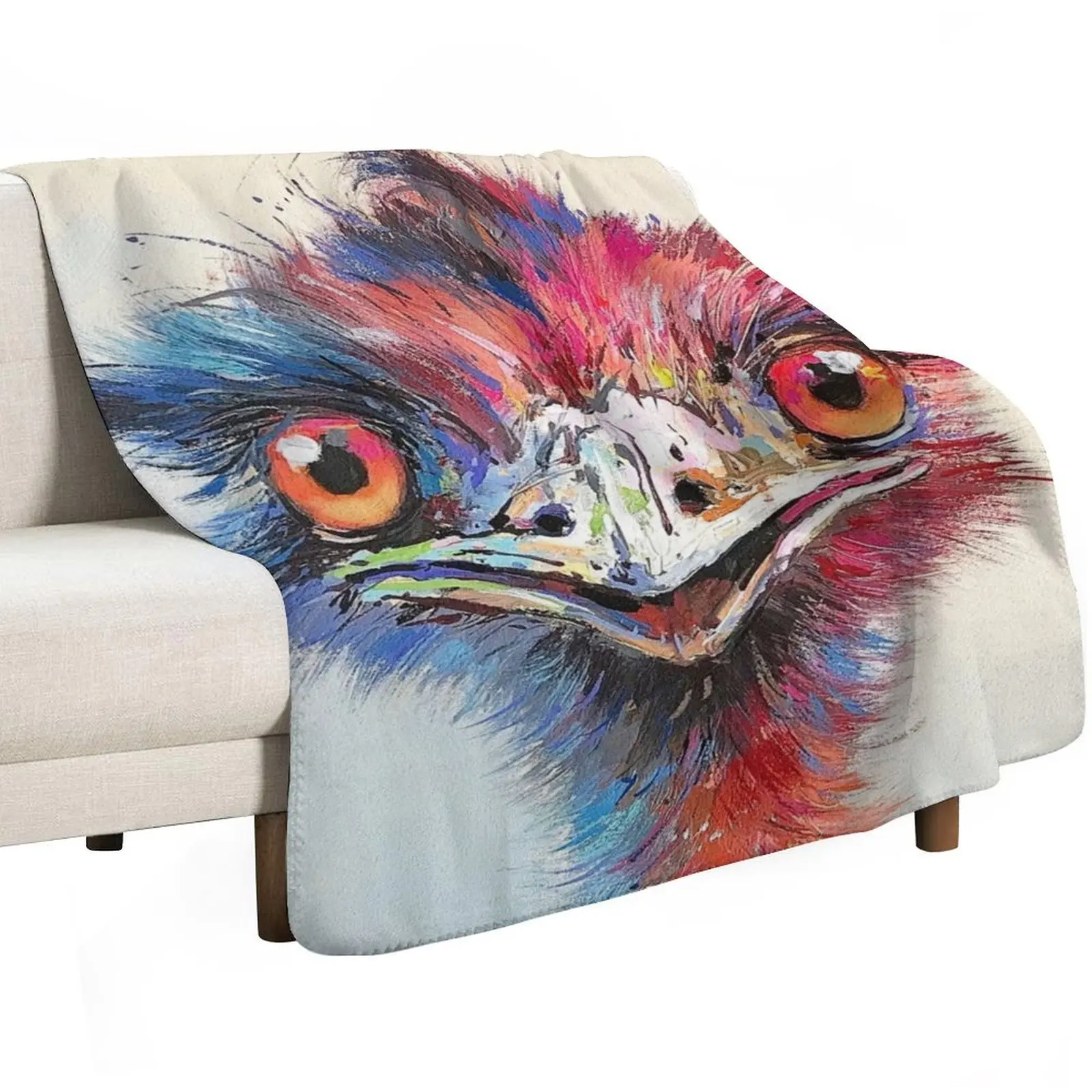 Australian Emu - 73 Throw Blanket Hairy Luxury Brand Personalized Gift for babies For Baby Shaggy Blankets