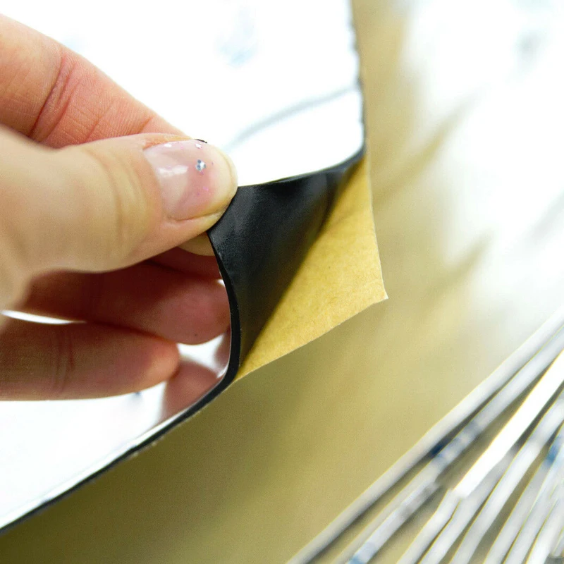 200mm x 100mm Sound insulation Moisture proof Non-flammable 1pc Accessories Audio Car Damping Deadening Floor Panel