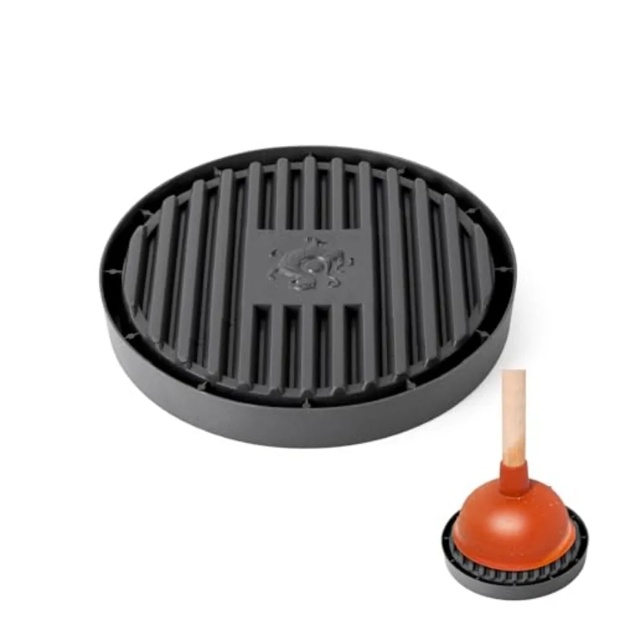 

Plunger Tray - Plunger Mat Air Drying Mat for Toilet Plunger - Plunger Holder Catches Drips - Wicks Water from Plunger and Drie