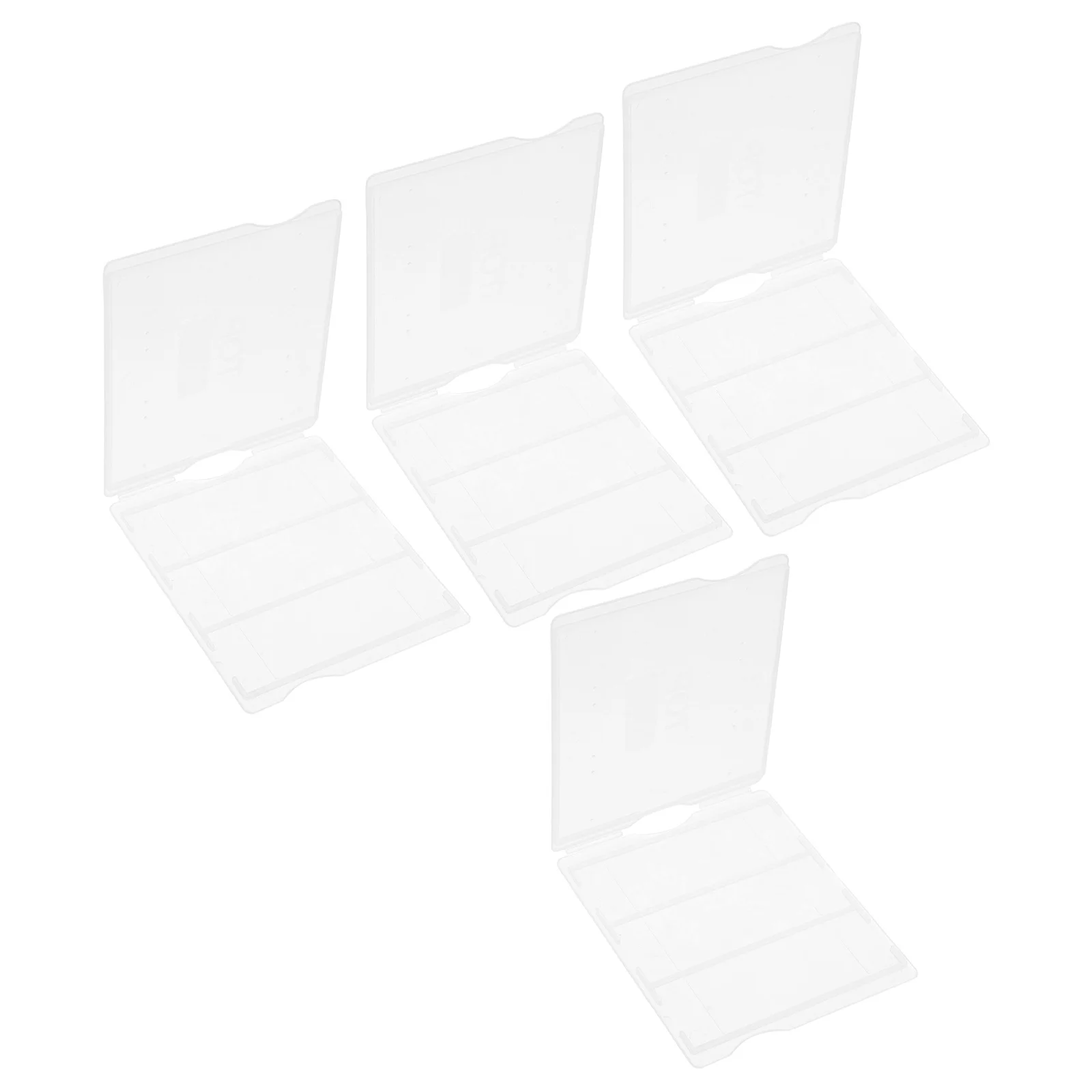 

4pcs Plastic Microscope Slide Storage Box Thickened Holder For Pathology Slides Lab Organizer Mailing Case Multifunctional