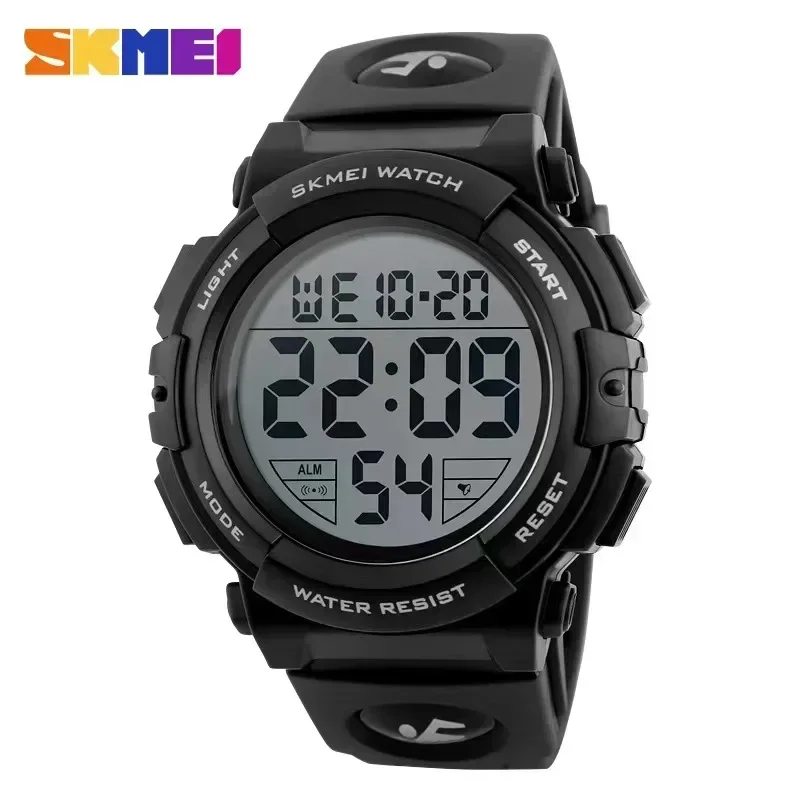 SKMEI 1258 orologi multifunzione da uomo orologio digitale impermeabile militare 5Bar Relogio Masculino Fashion Outdoor Sport Watch