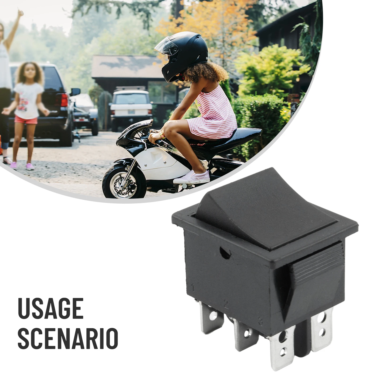 Foot Switch for Electric Ride On Car Motorcycle with Auto Reset for 6V 12V For Childrens Ride On Toy Replacement