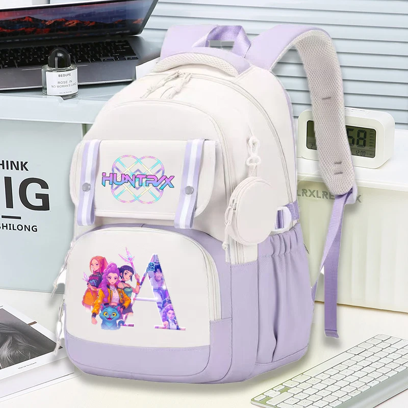 

Kpop Demon Hunters Backpacks Anime Printed Figures Knapsacks cartoon Primary Shoulders Bags Boys Girls Large School Bags Gift