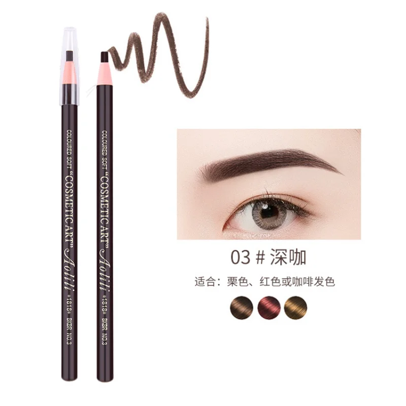 ה Lápiz de cejas resistente al agua Maquillaje de ojos profesional para mujeres Tinte de tatuaje Microblading Polvo de cejas para artistas de maquillaje