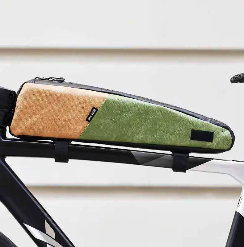ESLNF Wasserdichte Fahrradtasche für Oberrohr, Beinfreundlich, Schlanker Stabiler Riemen, Passend für Mountainbikes und Rennräder, Leichtgewichtig, Langlebig – Detail 4
