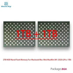 2TB HDD Nand Flash Memory For Macbook Mac Mini MacMini M1 2020 (2Pcs 1TB)
